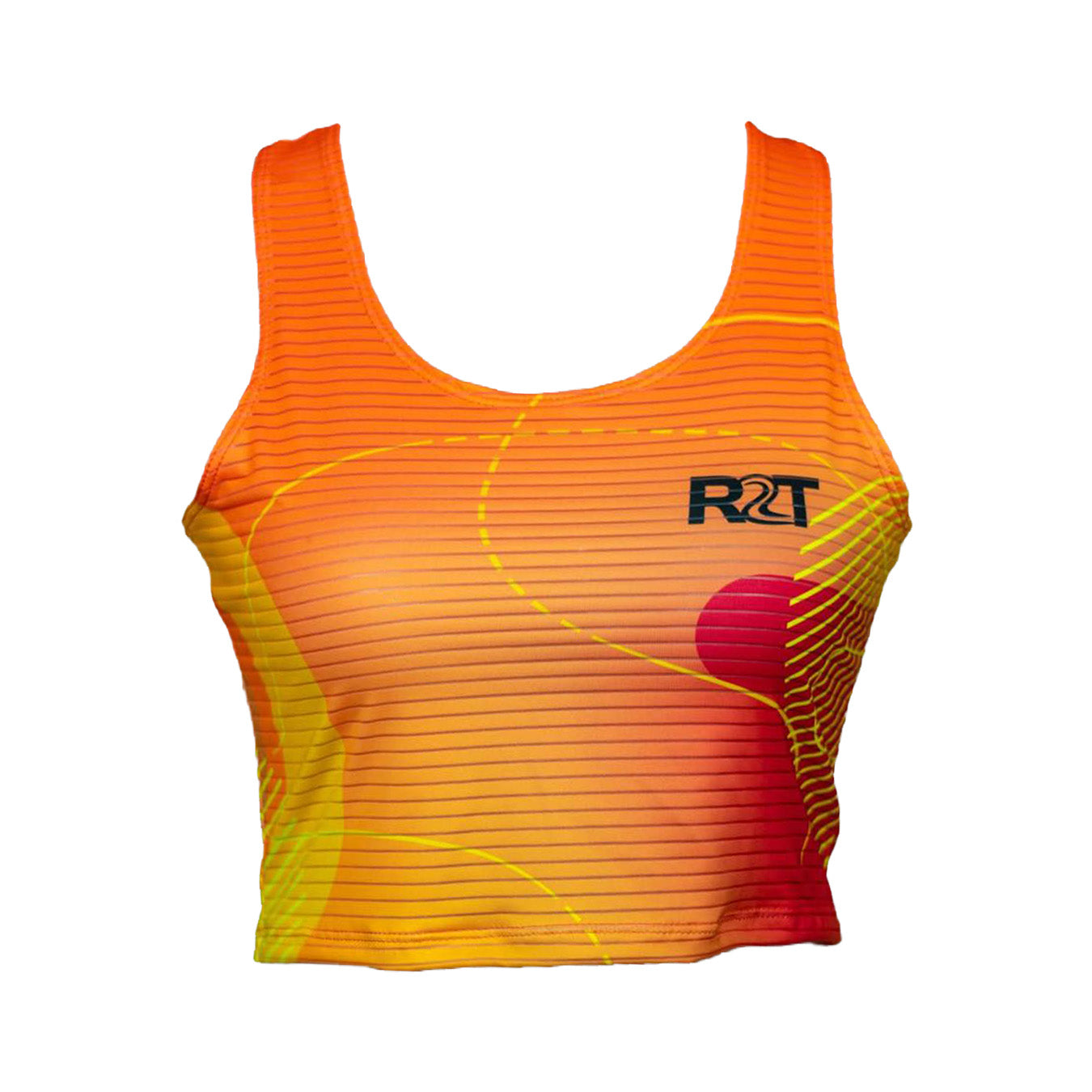 Sunset Orange Cropped Singlet (Women)