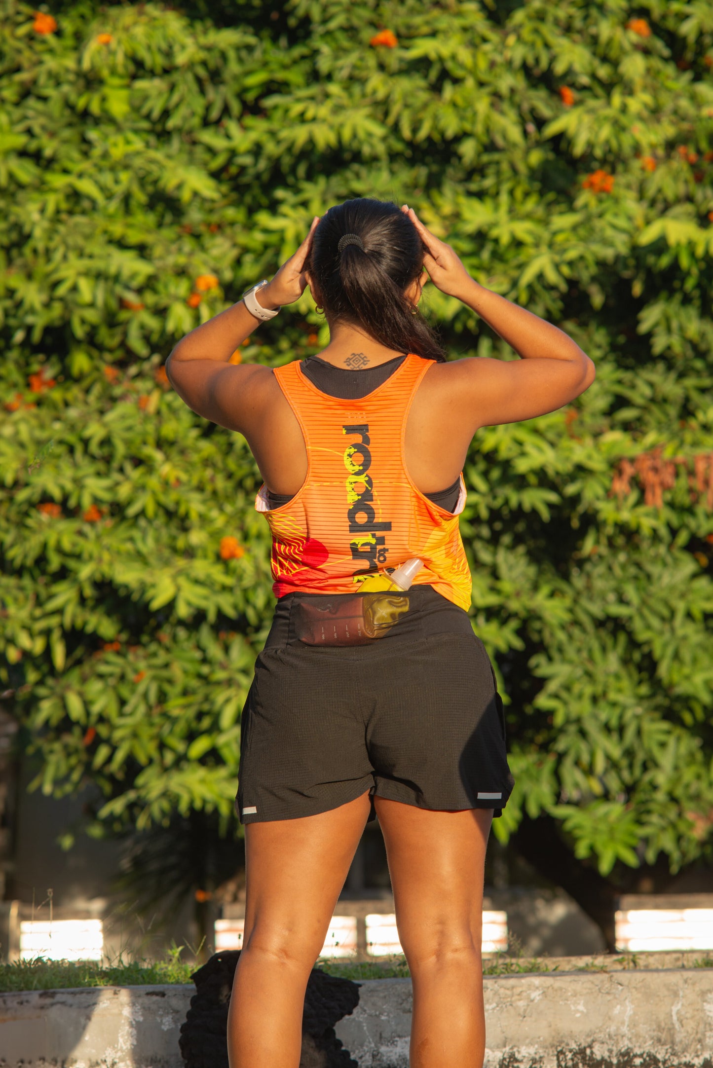 Unisex Multi-pocket Shorts (Black)